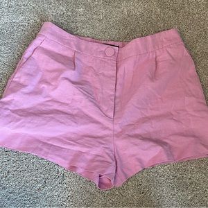 Zara Linen Pink Shorts